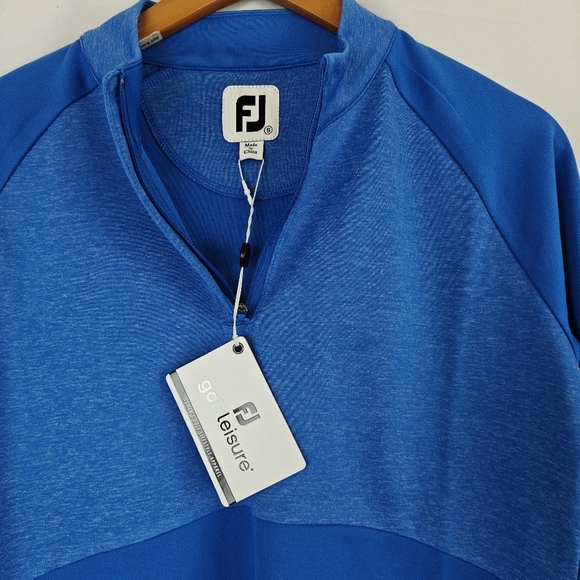 FootJoy Nwt Heather Block Half-Zip Mid-Layer Women In Royal Blue Size Small - Picture 7 of 10